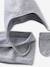 Baby hat, snood and mittens set marl grey 