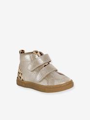 Shoes-High-Top Leather Trainers for Babies