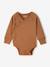Pack of 5 long-sleeved bodysuits for baby caramel 