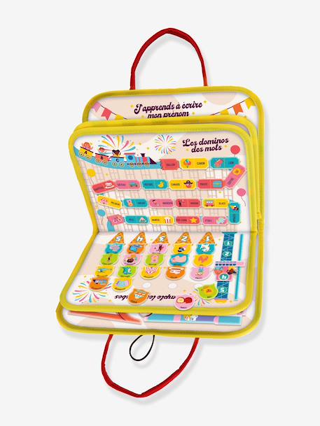 Montessori pouch with 7 activities  by J.A.D.E red 