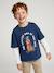 Long-sleeved T-shirt with layered look for boys navy blue 