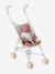 Large Lightweight Pushchair for Baby Dolls black+ecru+rose 