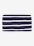 Striped baby snood by PETIT BATEAU navy blue 