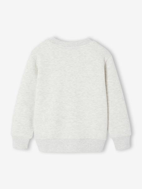 Sweatshirt with front print for boys marl red+marl white+night blue 