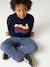 Long-sleeved T-shirt for boys hazel+navy blue 