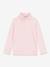Striped roll-neck top for kids by PETIT BATEAU rose 