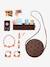 Handbag with FSC®100%  wooden accessories brown 