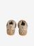 High-Top Leather Trainers for Babies golden yellow+printed beige 