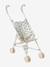Large Lightweight Pushchair for Baby Dolls black+ecru+rose 
