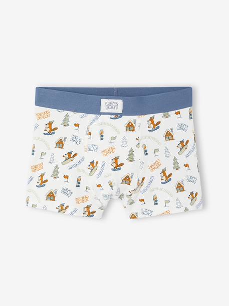 Pack of 5 boxer shorts for boys denim blue 