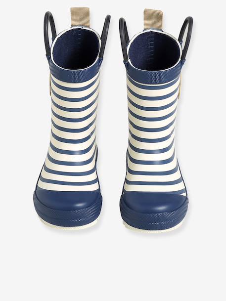 Striped Wellies for Babies light blue+navy blue+printed green+striped navy blue 