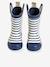 Striped Wellies for Babies light blue+navy blue+printed green+striped navy blue 