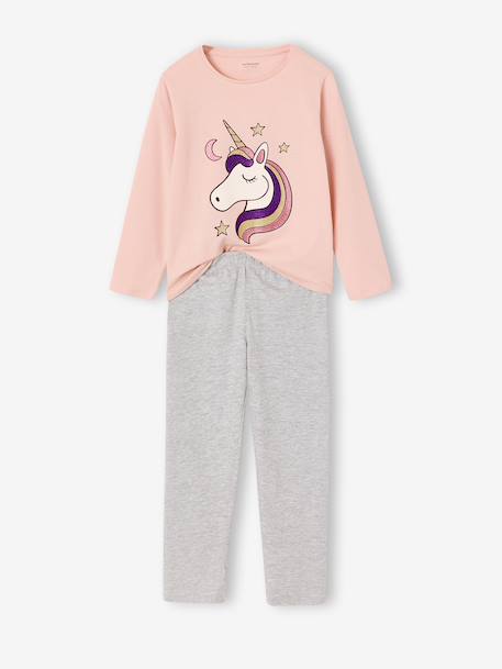 Pack of 2 pyjamas for girls rosy 