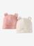 Pack of 2 Beanies with Bear Ears for Newborns ecru+pale blue+rosy 