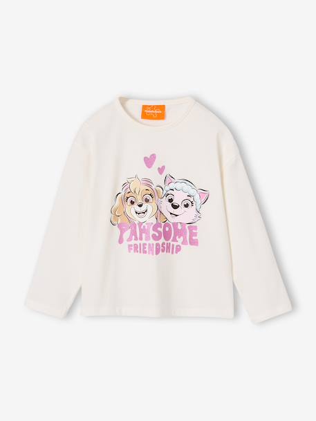Long-sleeved T-shirt Paw Patrol for girls ecru 
