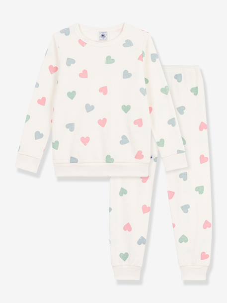 Pyjamas hearts for kids by PETIT BATEAU white 