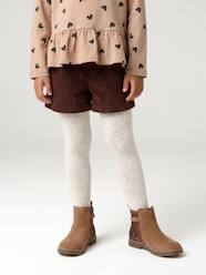 - Paperbag-Style Corduroy Shorts for Girls