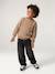 Round-neck jumper for boys marl beige 