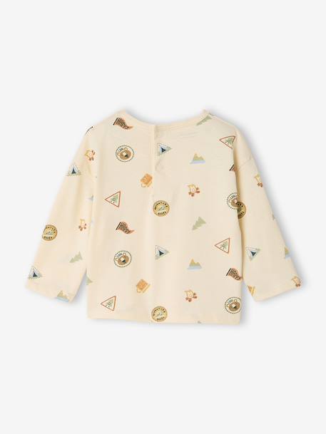 Long-sleeved T-shirt for baby vanilla 