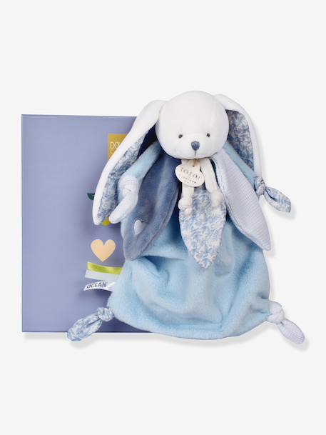 Ocean heart bunny comforter 25 cm blue 