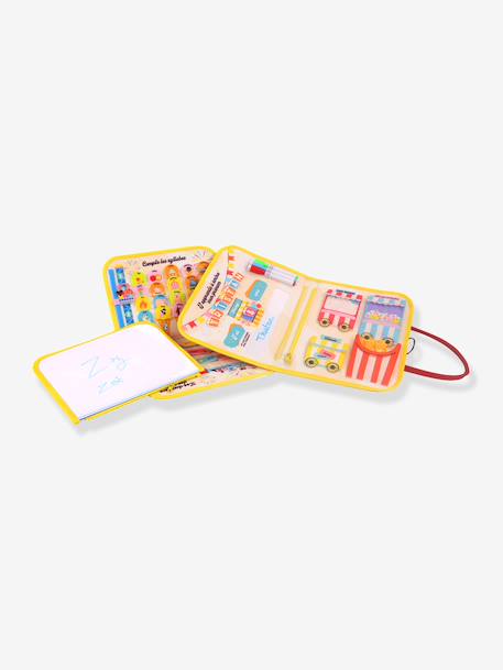 Montessori pouch with 7 activities  by J.A.D.E red 
