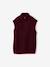 Sleeveless Trucker Jumper for Girls, JONEN bordeaux red+marl grey 