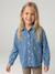 Embroidered Long-sleeved shirt for girls denim blue 