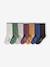 Pack of 7 Pairs of Socks for Boys beige+chocolate+marl grey 