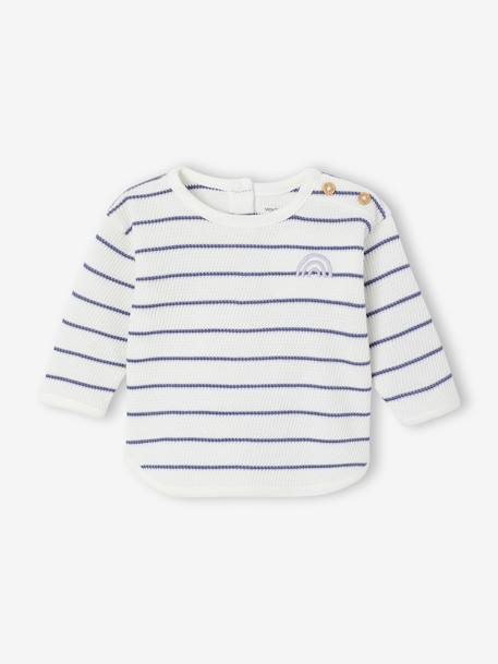 Long-sleeved T-shirt for newborn ecru 