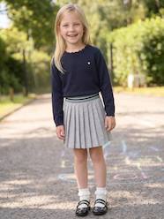 -Fleece Pleated Skirt for Girls, JONEN