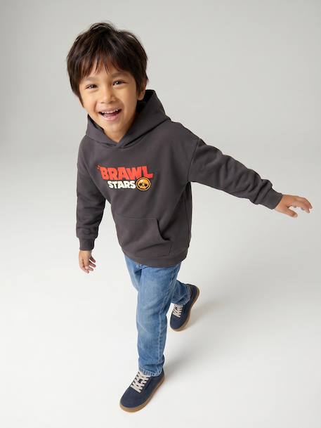 Hooded Brawl Stars sweatshirt for boys anthracite 