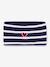 Striped baby snood by PETIT BATEAU navy blue 
