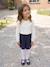 Top with Detail in Broderie Anglaise, for Girls ecru+GREEN DARK SOLID+mauve+navy blue+pale blue 