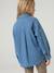 Embroidered Long-sleeved shirt for girls denim blue 