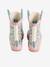 Printed Rubber Wellies for Children, Designed for Autonomy ecru+printed blue+set pink 