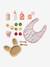 FSC®100% wooden doll mealtime set rose 