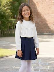-Top with Detail in Broderie Anglaise, for Girls
