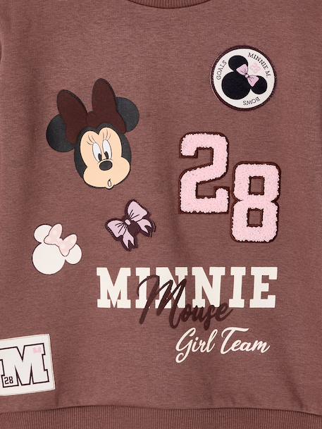 Minnie sweatshirt for girls chocolate 