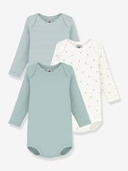 -Pack of 3 long-sleeved bodysuits by PETIT BATEAU 