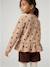 Long-sleeved blouse for girls dusky pink+taupe 