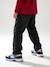 Loose-fit jeans for boys black+double stone 