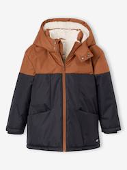 Boys-Coats & Jackets-Technical Parka with Hood for Boys