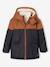 Technical Parka with Hood for Boys BROWN MEDIUM SOLID WITH DESIGN+hazel 