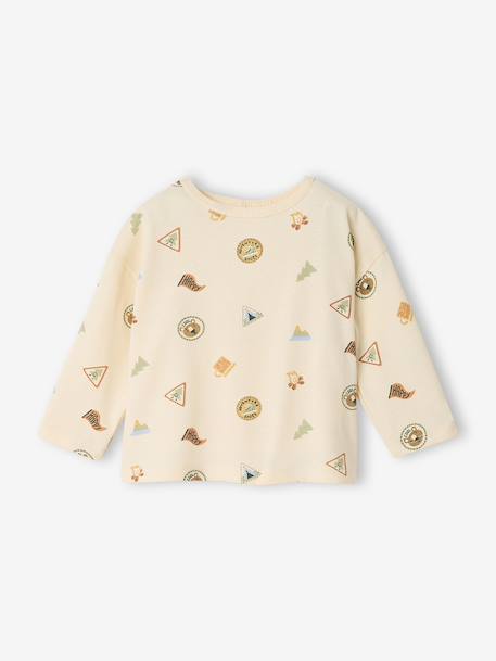 Long-sleeved T-shirt for baby vanilla 