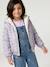 Reversible Leopard/Sherpa Windcheater with Hood for Girls beige+vanilla 
