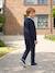 Easy-to-put-on chino-style trousers for boys beige+navy blue 