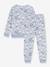 Snowman print pyjamas by PETIT BATEAU light blue 