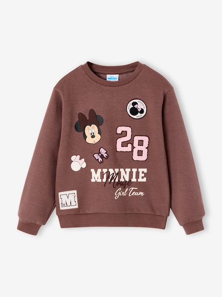 Minnie sweatshirt for girls chocolate 