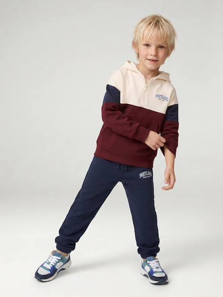 Jogging bottoms for boys beige+fir green+navy blue 