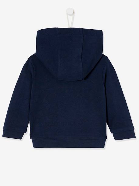 Jacket with Hood & Zip For Baby Boys Dark Blue 